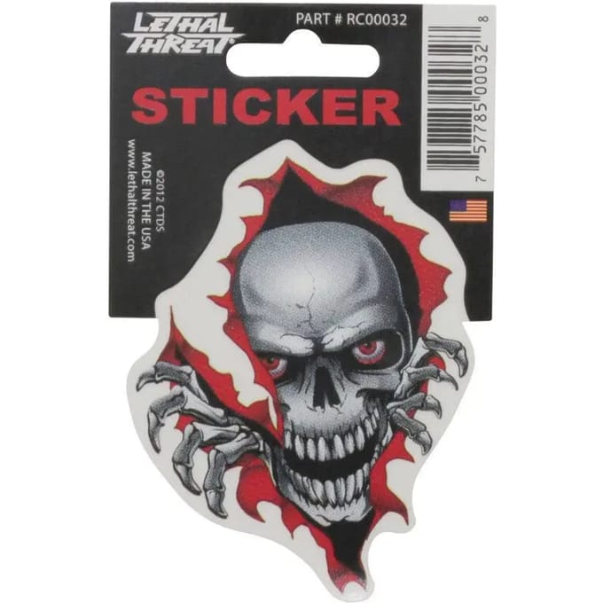 Motorfiets stickers Lethal Threat