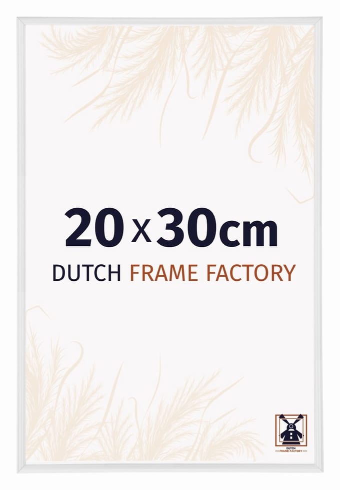 Fotolijst 20x30 cm - Kunststof - Wit Hoogglans - Angers