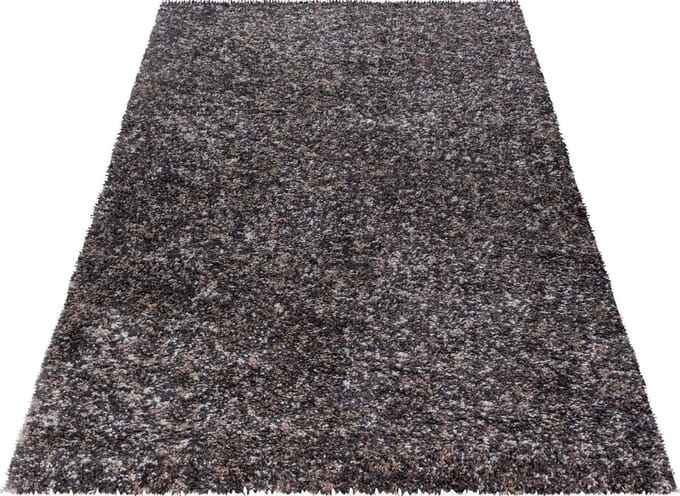 Hoogpolig vloerkleed Enjoy - taupe - 80x150 cm