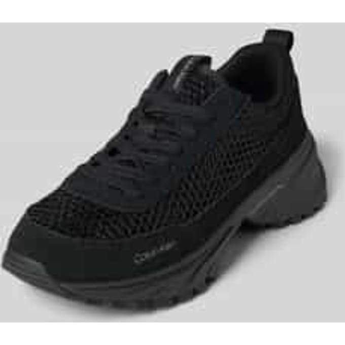 sneakers met labeldetail en geprofileerde zool