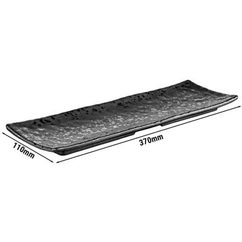GGM Gastro (6 Stück) Tablett - GLAMOUR - Melamin - 370x110mm - Höhe: 25mm