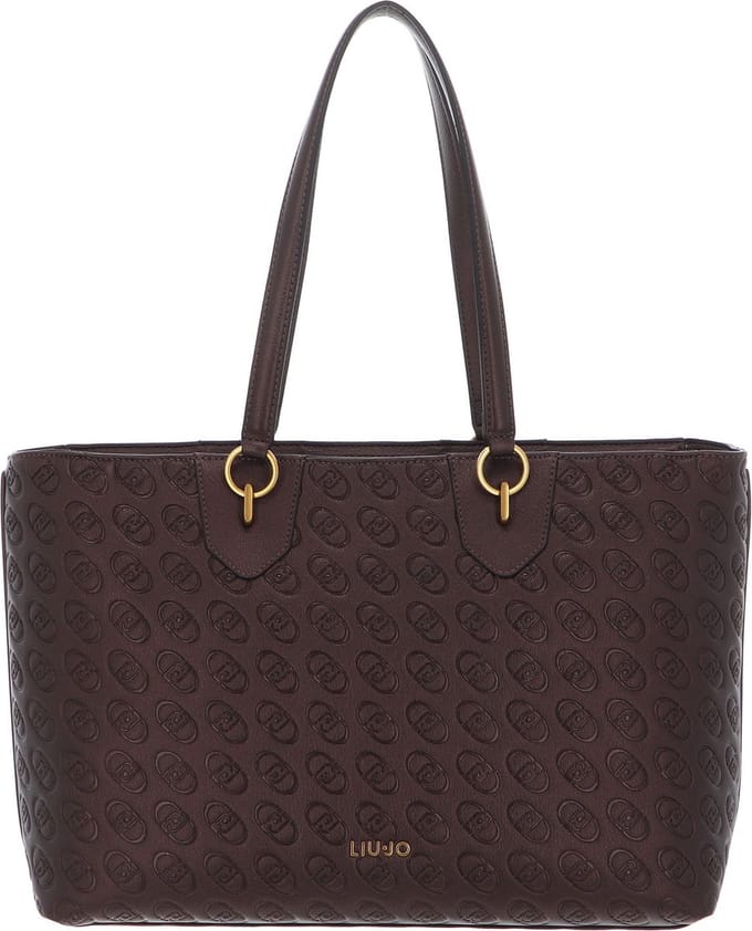 LIU JO Schoudertas Adonide ECS Tote Bag Brown Stone Met Bruine