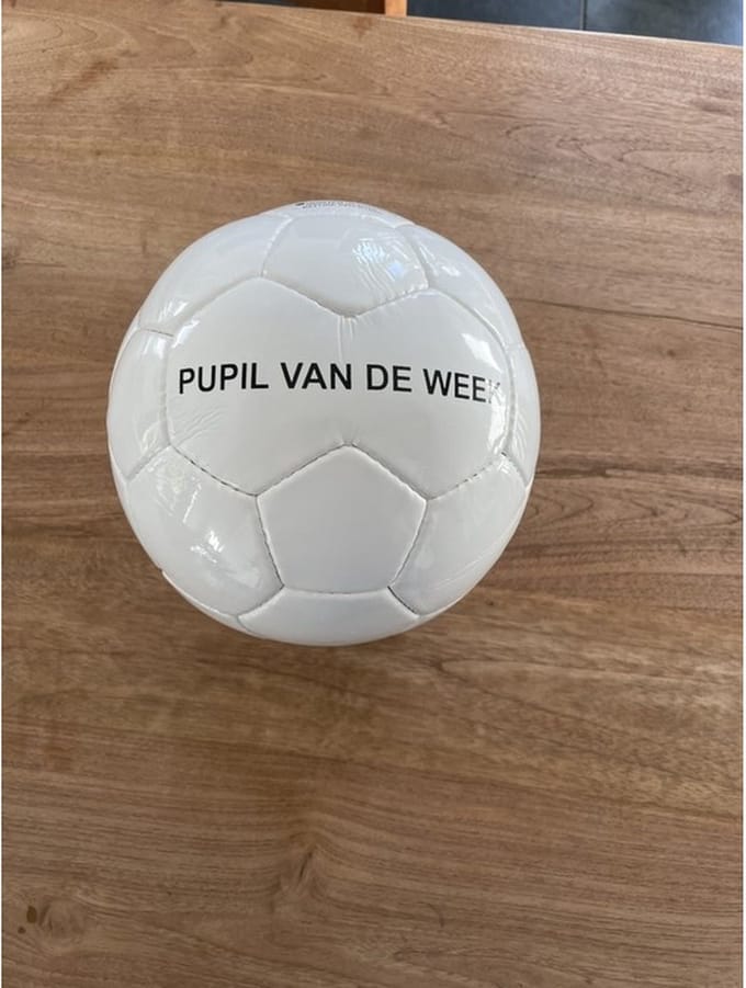 Voetballen- Pupil van de week Voetbal - Voetbal met opdruk