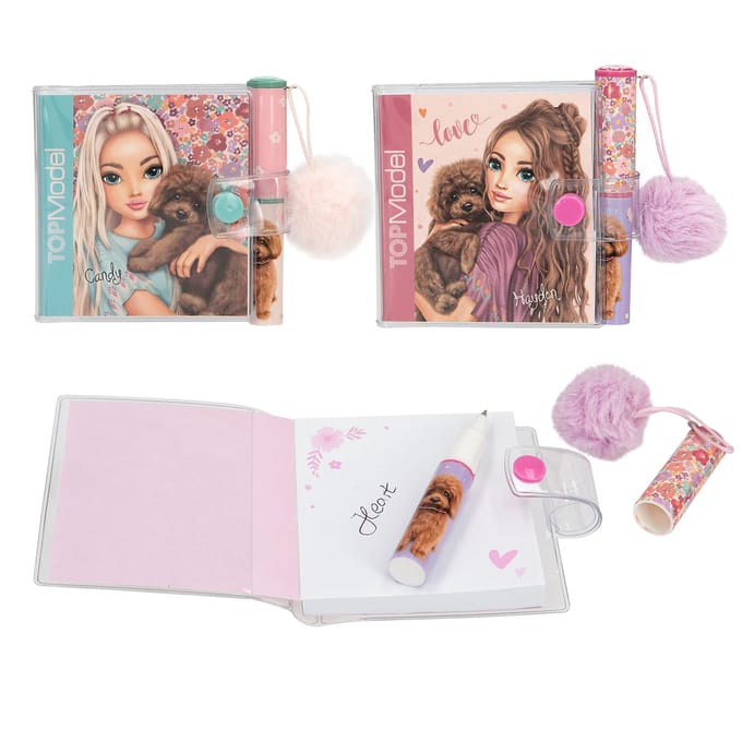 Depesche - TOPModel mini notitieboek met pen - FLORAL - 1 stuk