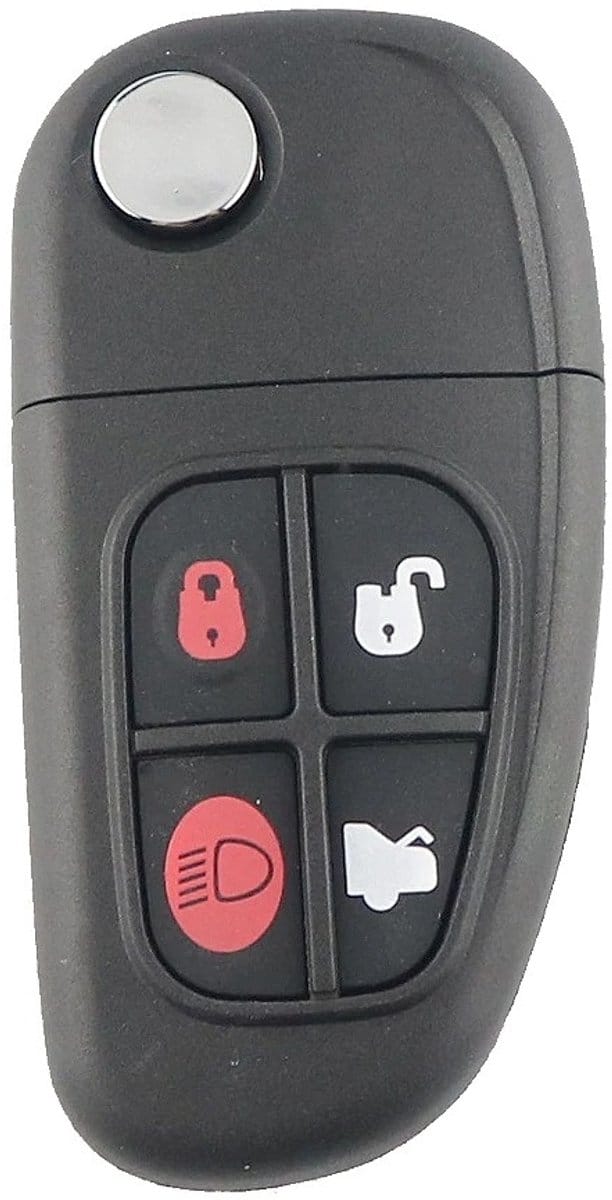 XEOD Autosleutelbehuizing - sleutelbehuizing auto - sleutel - Autosleutel / Geschikt voor: Jaguar 4 knops