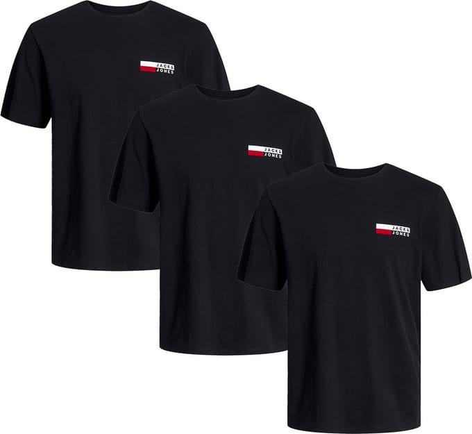 Jack & Jones Heren t-shirt 3 pack Corp