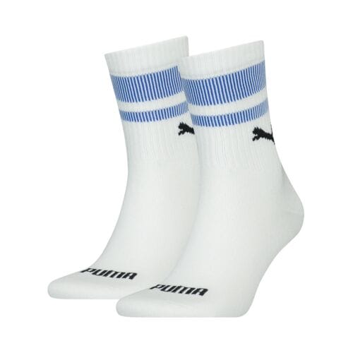 Puma Sokken Short Crew New Heritage 2-pack Wit / Blauw-43/46