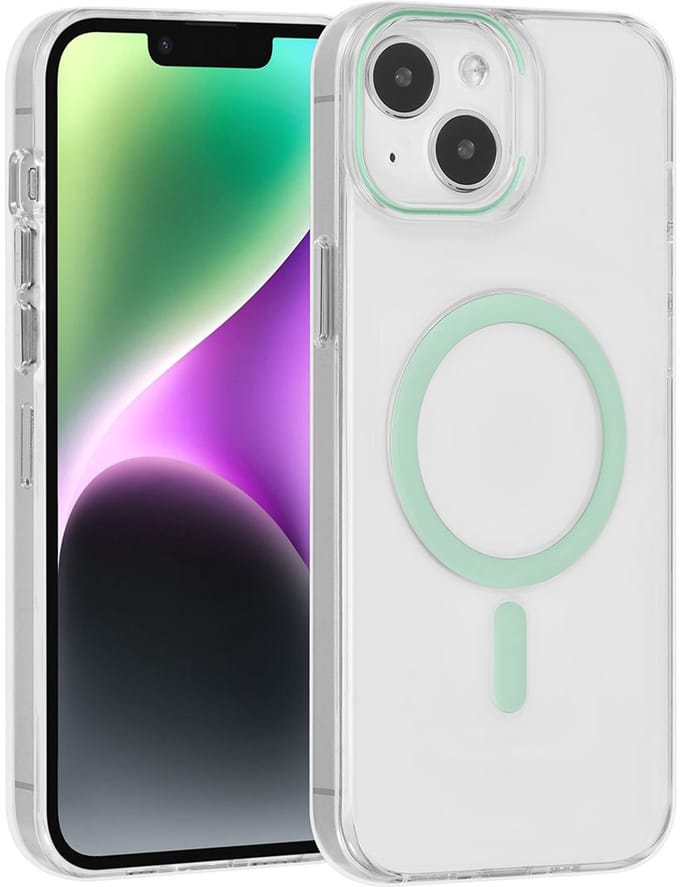 UNIQ Accessory Back Cover - Geschikt voor iPhone 15 & 14 Plus - Groen - MagSafe Compatible
