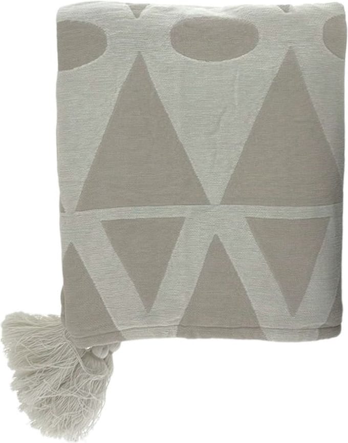 Home Society - Plaid - Kleed - Earl - Polyester - 150x130cm - Beige - Creme -