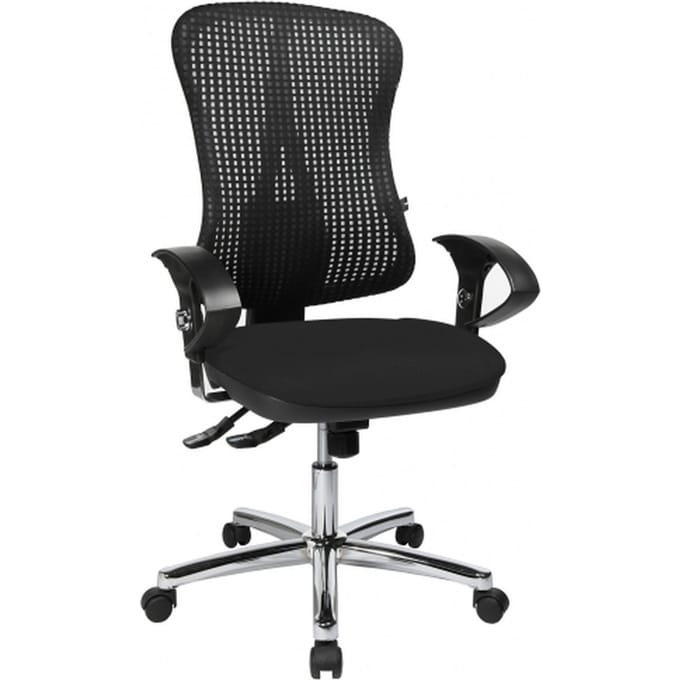 Topstar Solution Deluxe AL.U2 - Bureaustoel - Chroom - Zwart