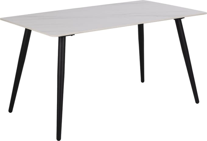 Giga Living Eettafel Wiska - Rechthoek Wit Keramiek - 140x80x75cm