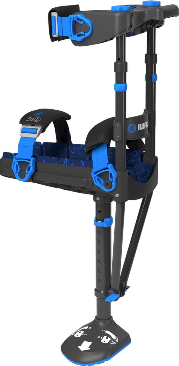 iWalk 3.0 Handsfree Kniekruk - One size - Universeel - Zwart