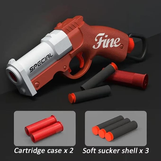 Mini S686 Schelp Werpende Zachte Kogel Afschiet Speelgoedpistool Airsoft Schuimkogel Blaster Buitenwapen Kinderpistool