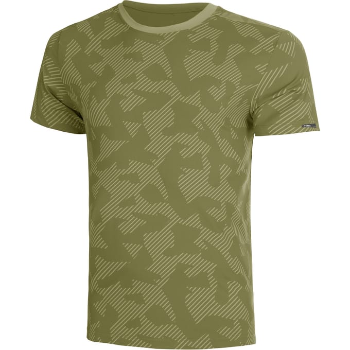 NEO Feel the Vybe AOP Hardloopshirt Heren-olijf