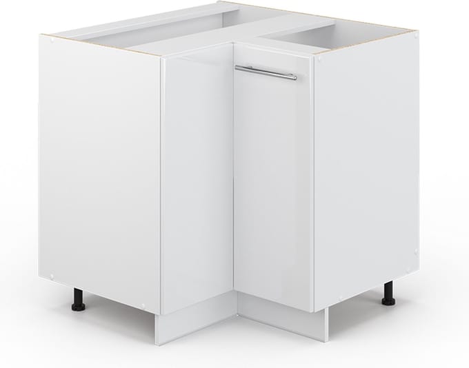 Vicco Fame-Line Hoekkast – 80.5 cm, WB Antraciet Wit Hoogglans