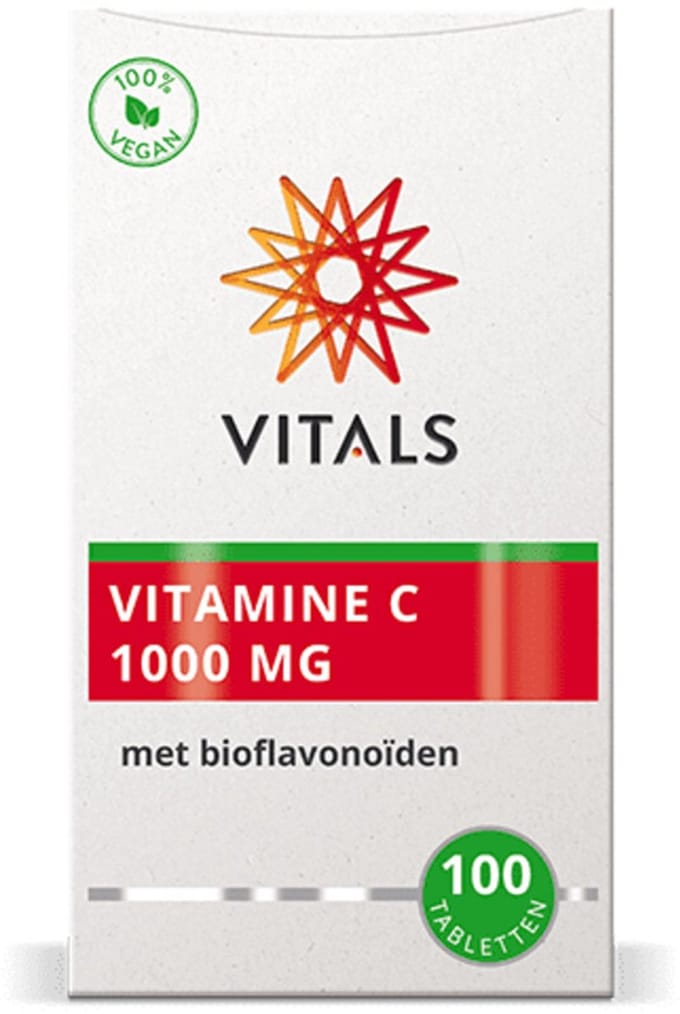 Vitals - Vitamine C 1000mg - 2 x 100 tabletten - Voordeelverpakking