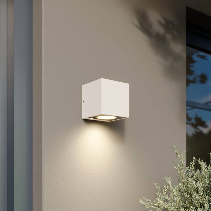 Arcchio LED buiten wandlamp Tassnim, 1-lamp, wit, IP65