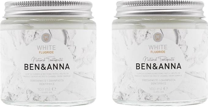 BEN&ANNA - whitening tandenpasta met fluoride - 2 pak