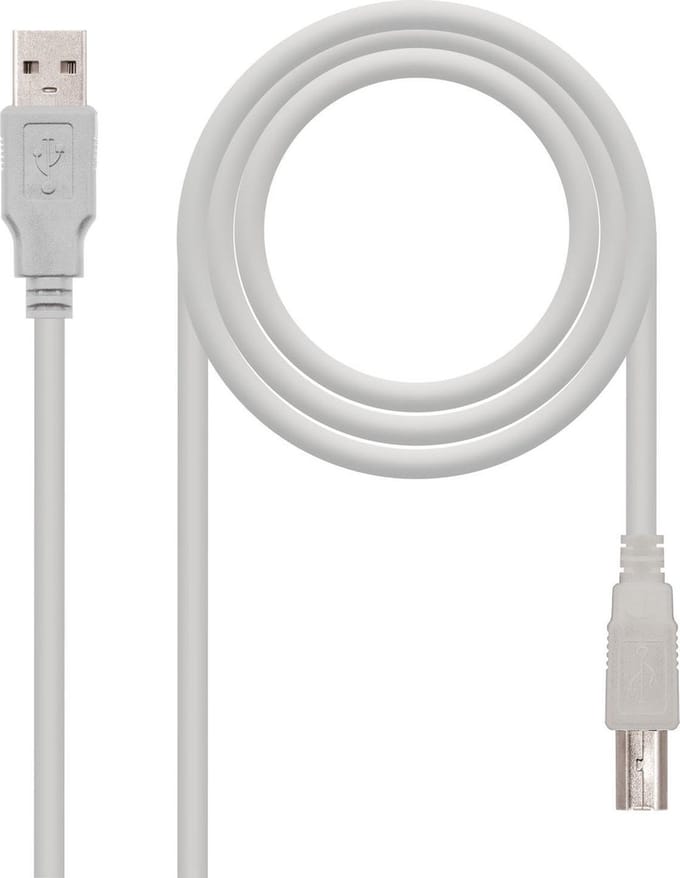 USB 2.0 Cable NANOCABLE Beige