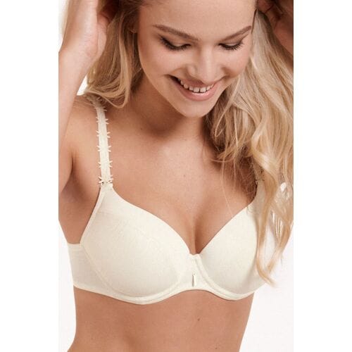 Champagne softcup bh met beugel Lisca Gracia B - E - Wit - Maat - 75E