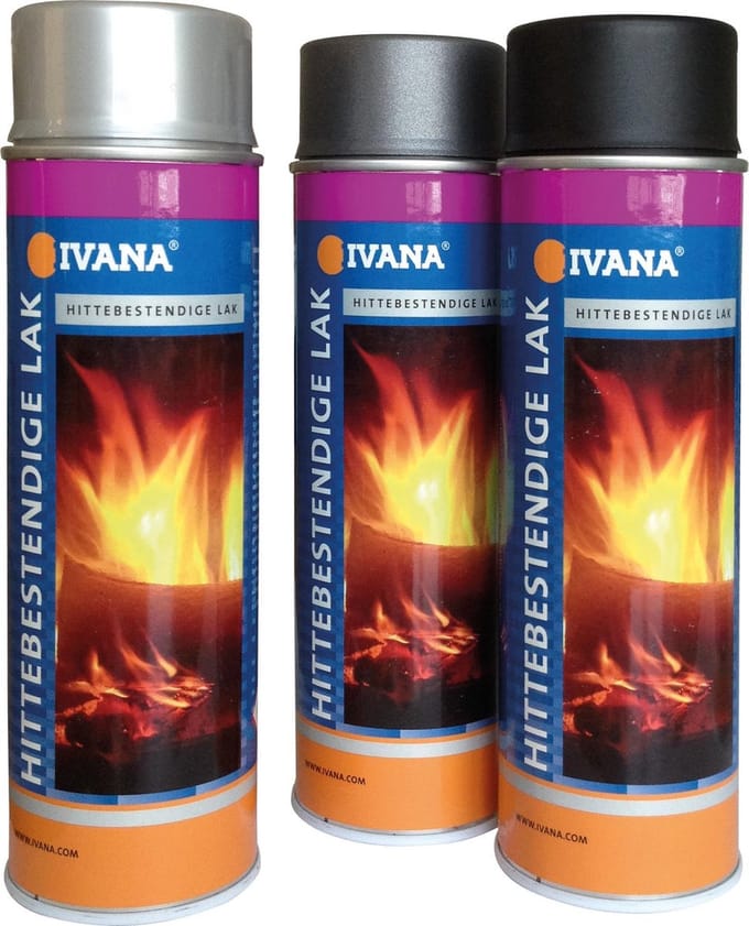 Ivana Hittebestendige Lak Zwart - 500ml