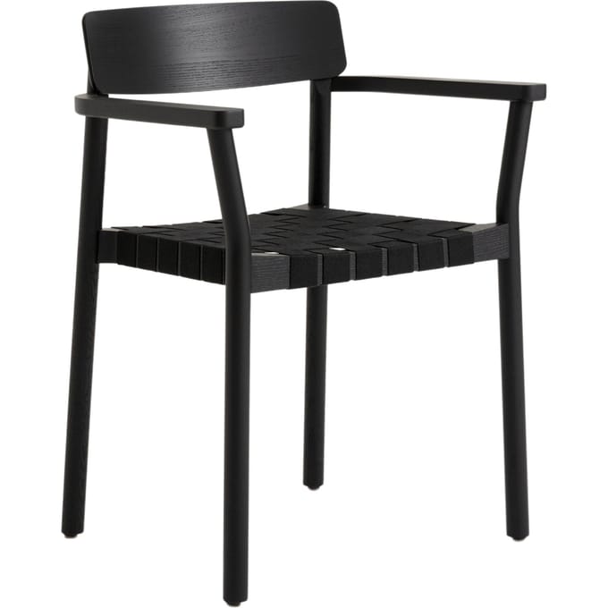 &Tradition Betty TK9 Armleunstoel - black - vlechtwerk zwart