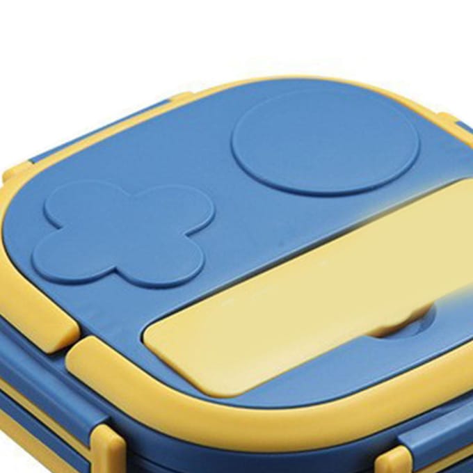 Boîte à Lunch Multi-Compartiments Récipient Alimentaire Grande Capacité Acier Inoxydable pour Maison Extérieur 2 2 Compartment
