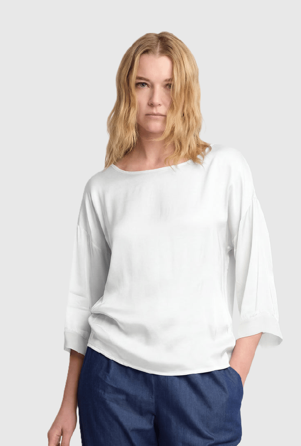 blauw wit vrouw