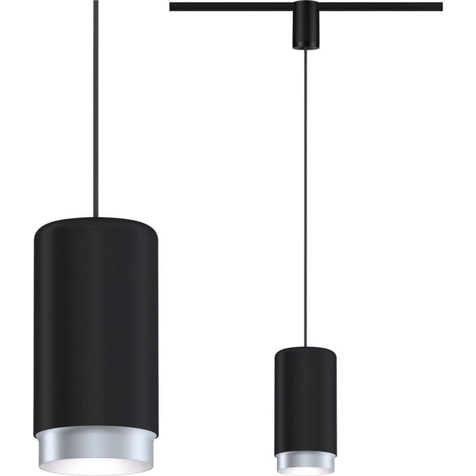 Paulmann URail Pend Corus 230V-railsysteem lamp URail E27 Zwart