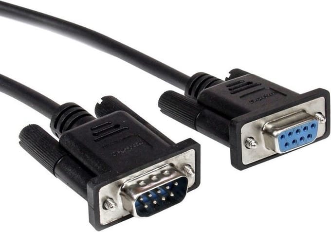StarTech.com Zwarte straight-through DB9 RS232 seri??le kabel