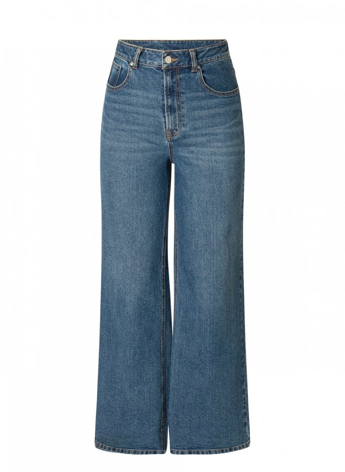 BASE LEVEL Amy Bottoms - Mid Blue - maat W48 / L30