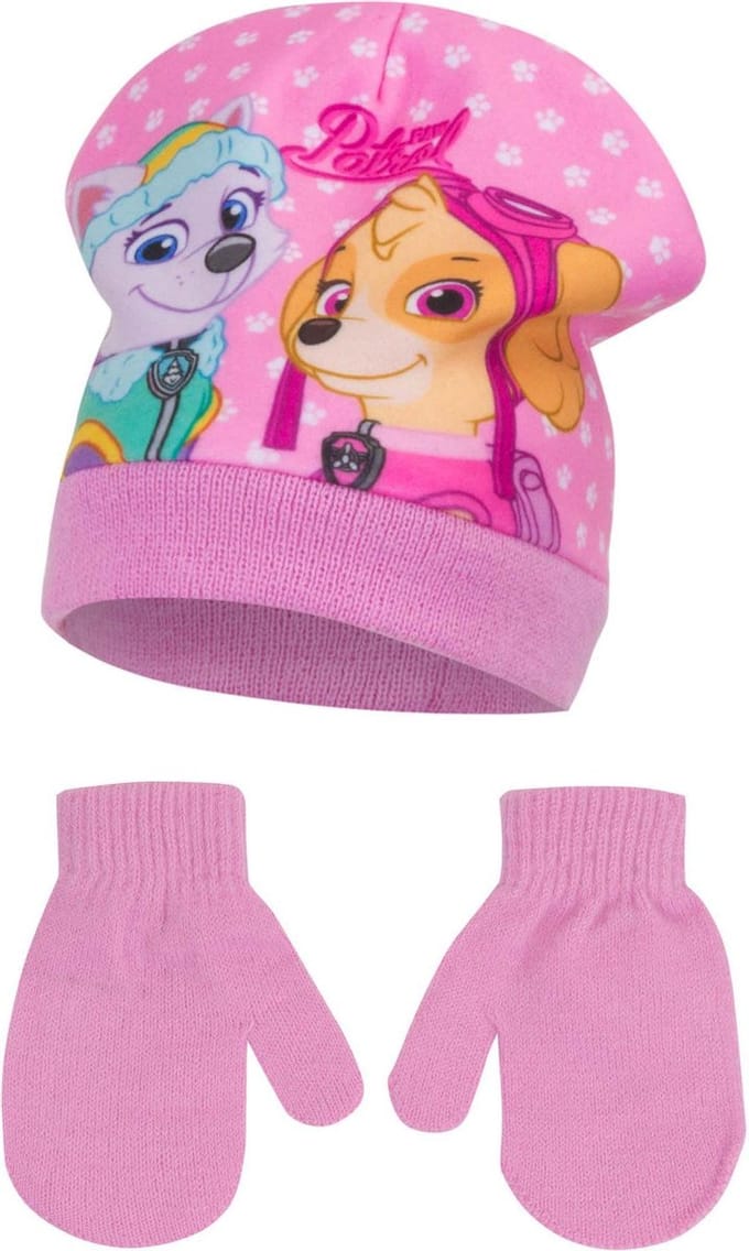 Paw Patrol Muts & Handschoenen Skype - Roze