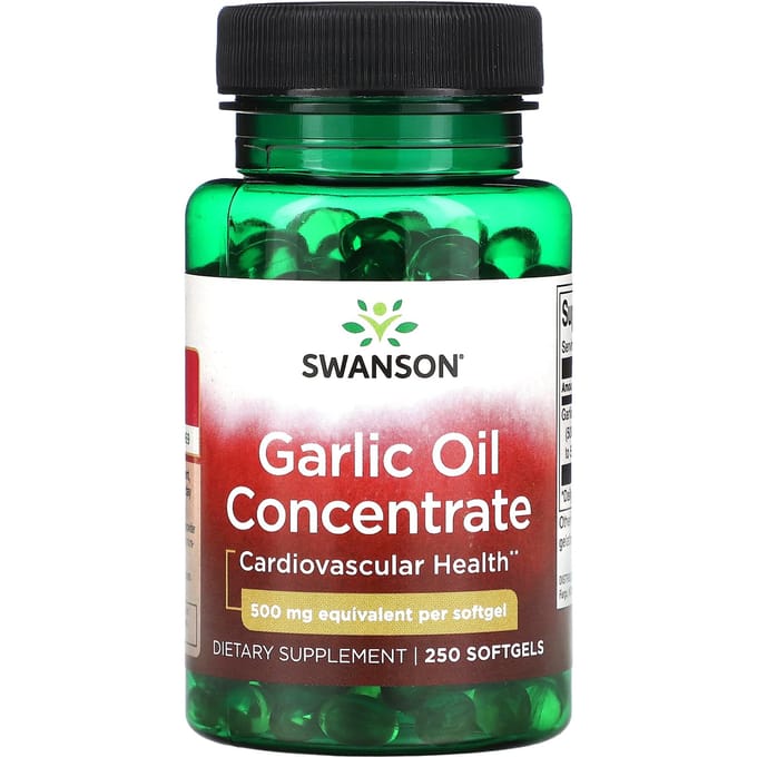 Knoflookolie Concentraat, 500 mg, 250 Softgels