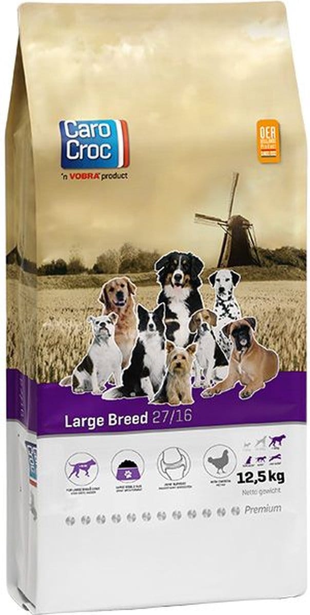 CaroCroc Large Breed 12,5 [27/16] met extra snacks