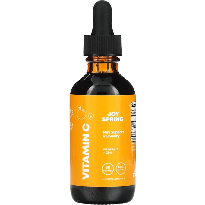 JoySpring, Vitamine C + Zinc, 2 ans et plus, 60 ml (2 fl oz)