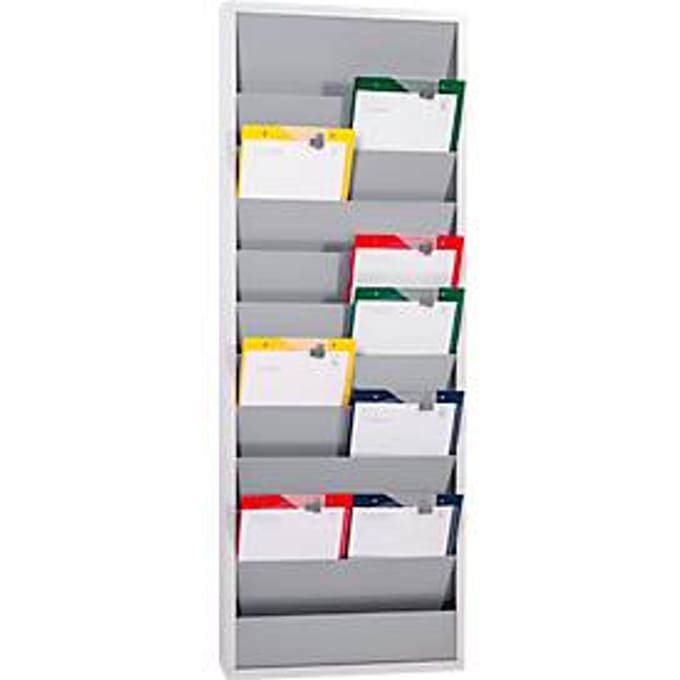 Werkplaatsplanner Eichner 9019-00202, 2 kolommen, voor 20 documenten, grijs