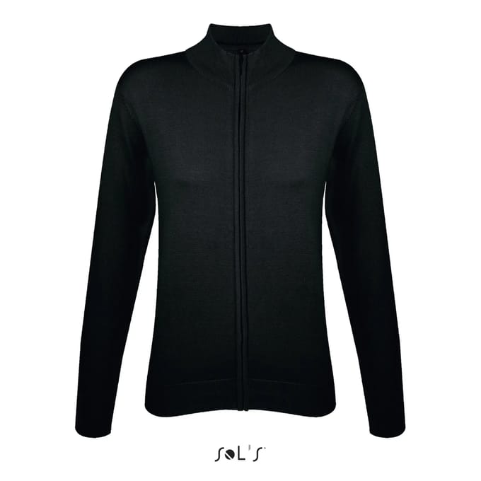 SOL'S Women´s Zipped Knitted Cardigan Gordon L414 - Black - L