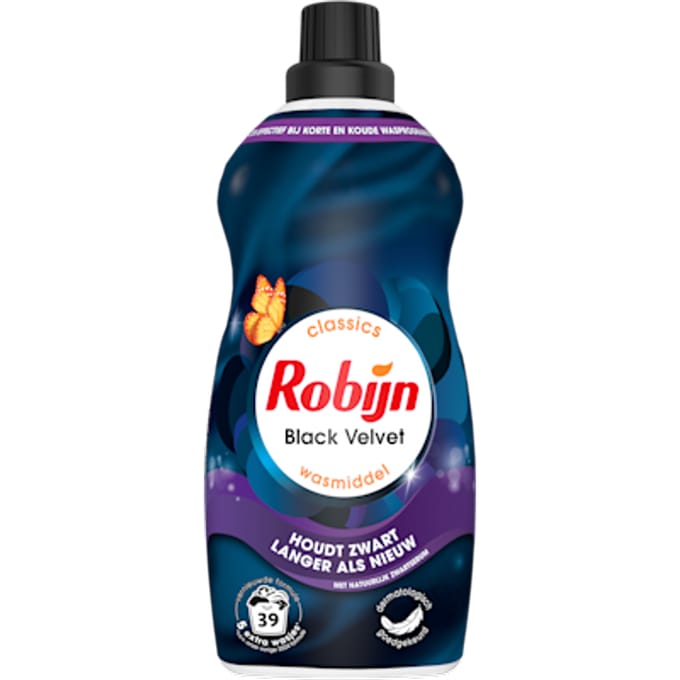 Robijn Klein & Krachtig Wasmiddel Black Velvet 39 Wasbeurten 1,19 liter