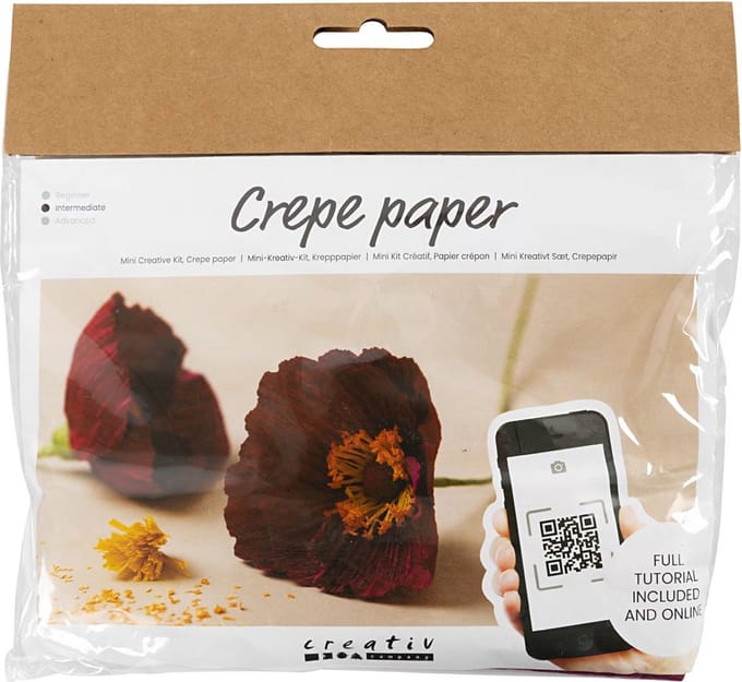 CC Creatieve Mini Hobbyset Crêpepapier Bloemen Klaprozen