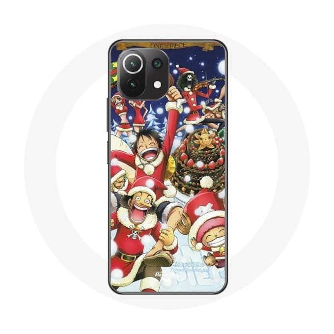 Coque pour Xiaomi Mi 11 Lite One Piece Christmas Day Anime Manga