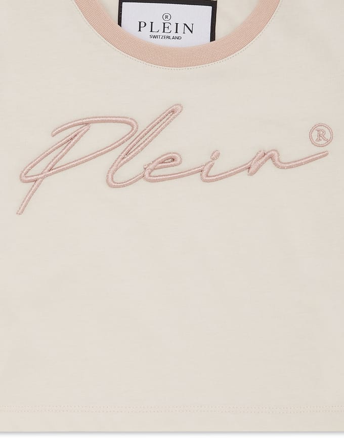 Cropped T-Shirt Round Neck Ss Signature