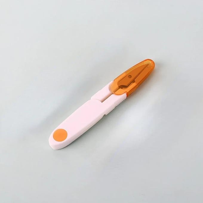 Ciseaux de tailleur en acier inoxydable, petits ciseaux en forme de U, ciseaux de sécurité pour ligne de pêche, coupe-fil pour couture, point de croix violet