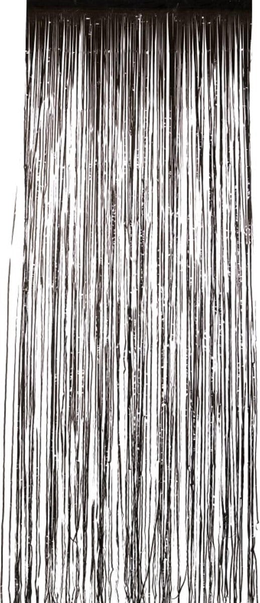 Smiffys - Shimmer Curtain Halloween Decoratie - Zwart
