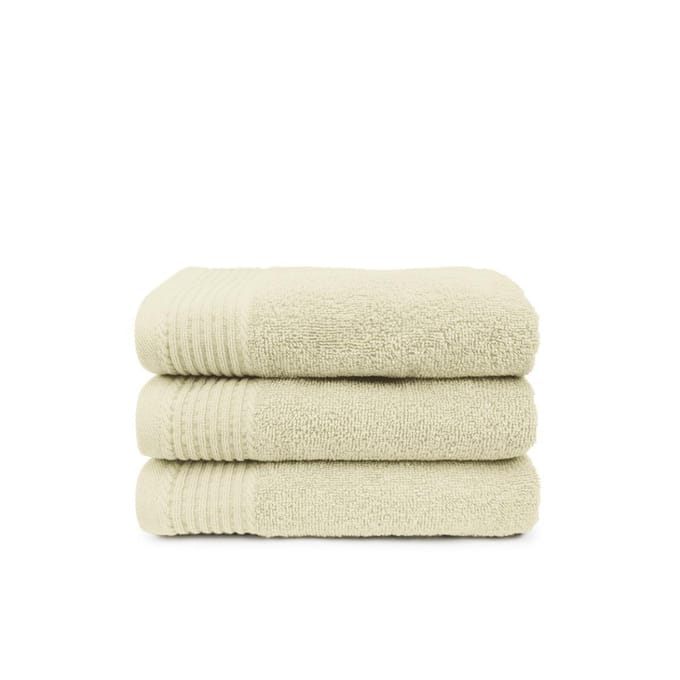 The One Voordeel Maxi Badlakens Creme 3 stuks 100x180cm