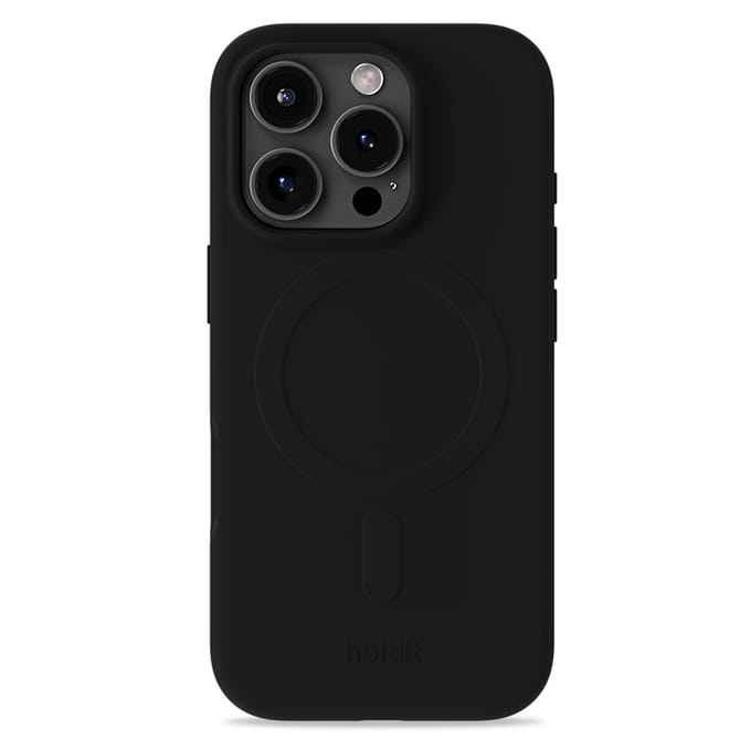 Holdit Soft geschikt voor MagSafe Case geschikt voor iPhone 16 Pro - Black