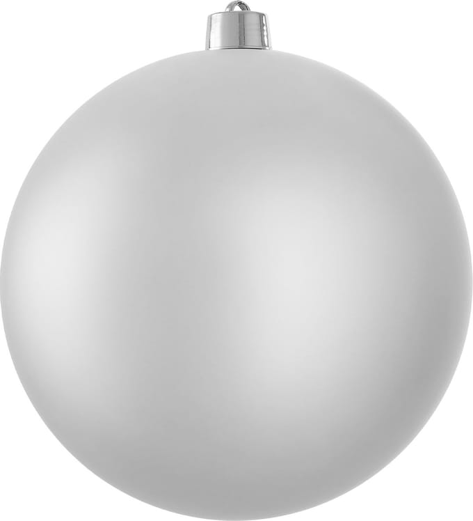 KerstBal onbreekbaar zilver mat - d25cm