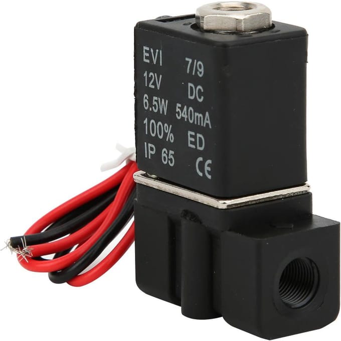 Snelle Respons Plastic Elektrische Solenoïdeklep 12V DC 2 Posities 2-Weg Lucht Water Olie G1/4