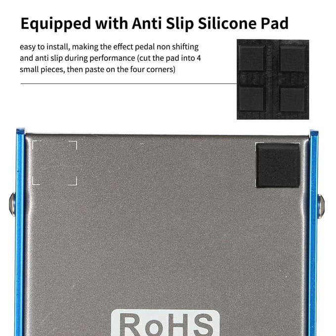 IRIN Overdrive Gitaareffectpedaal 2 Toggle-modusschakelaar Toon/Gain/Volume/Boost-regelaars voor blauw