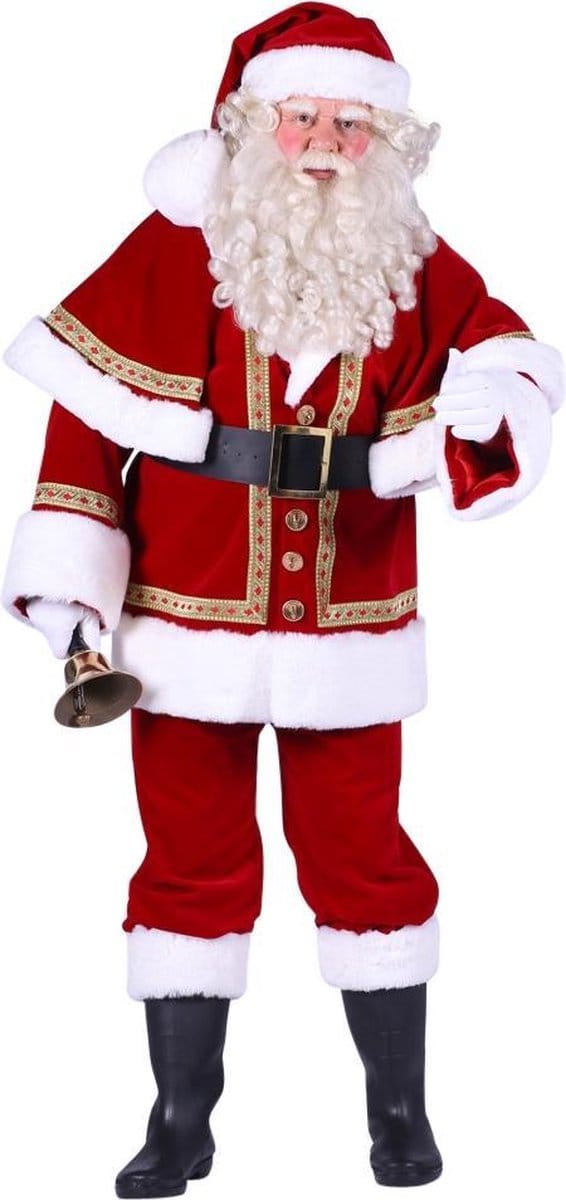 Kerstman katoen fluweel deluxe