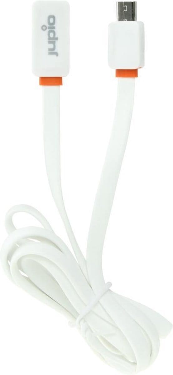 Jupio Flat Cable Micro USB to USB WHITE 1M